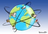 Cartoon: Globaltiere (small) by Pfohlmann tagged karikatur,cartoon,color,farbe,2013,tiere,mischwesen,welt,erde,globus,global,transport,arbeitsteilung,produktionskette,lieferkette,fleischskandal,pferdefleisch,fleisch,fleischproduktion,lebensmittel,lebensmittelskandal,deklarierung,rindfleisch,fertigproduk