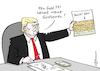 Cartoon: Goldbarrenmauer (small) by Pfohlmann tagged karikatur,cartoon,2017,color,farbe,usa,trump,präsident,mauer,mauerpläne,mexiko,haushalt,verschiebung,mauerbau,goldbarren,vermögen,donald,donalds,wall