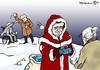 Cartoon: Griechische Rentner-Weihnacht (small) by Pfohlmann tagged karikatur,cartoon,2016,color,farbe,griechenland,tsipras,ministerpräsident,deutschland,schäuble,merkel,geschenk,geld,weihnachten,weihnachtsgeld,weihnachtsmann,rentner,sack,schnee,schneeball,schneebälle,eu,schuldenkrise,finanzpolitik