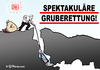 Cartoon: Grube-Rettung (small) by Pfohlmann tagged karikatur,cartoon,color,farbe,2014,deutschland,höhlenforscher,rettung,höhle,untersberg,bahn,deutsche,grube,bahnchef,pofalla,kanzleramtsminister,wechsel,vorstand,korruption,grubenrettung,seil,bergwacht,db,bundestag,mandat,abgeordneter,höhlenrettung