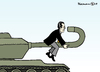 Cartoon: Guttenberg-Panzer (small) by Pfohlmann tagged zu,guttenberg,csu,verteidigungsminister,rücktritt,afghanistan,kundus,luftangriff,affäre