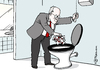Cartoon: Gysi Kloaffäre (small) by Pfohlmann tagged karikatur,cartoon,2014,color,farbe,deutschland,gysi,linkspartei,linke,klo,toilette,bundestag,affäre,toilettengate,wc,israel,israelkritik,israelkritiker,verfolgung,konflikt,streit,kloschüssel