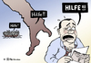 Cartoon: Hilfe! (small) by Pfohlmann tagged italien,tunesien,flüchtlinge,flucht,boot,berlusconi,prozess,vorladung,hilfe,auffanglager