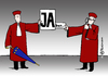 Cartoon: JA aber (small) by Pfohlmann tagged karikatur,color,farbe,2012,deutschland,urteil,grundgesetz,ja,aber,verfassungsgericht,esm,verfassungsrichter,euro,rettungsschirm,europa,eu,bundestag,mitspracherecht,bürgschaft,bürgen,begrenzung,verfassungsgemäß