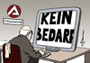 Cartoon: Kein Bedarf (small) by Pfohlmann tagged rente,67,arbeitsagentur,arbeitslosigkeit,arbeitslos,alt,älter,ältere,arbeitsplatz,arbeitsmarkt