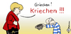 Cartoon: Kriechen! (small) by Pfohlmann tagged griechenland,pleite,griechen,kriechen,merkel,bundeskanzlerin,cdu,papandreou,bettler,europa,euro,eu,krise