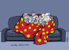 Cartoon: Kuschelwinter (small) by Pfohlmann tagged ukraine,krieg,russland,energie,gas,heizung,öl,preise,preisanstieg,heizen,wärme,kälte,frieren,solidarität,decke,sofa,corona,pandemie,infektion,inzidenz,ansteckung,abstand,energiekrise