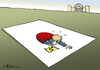 Cartoon: Loch (small) by Pfohlmann tagged merkel,bundeskanzlerin,cdu,landtagswahl,landtagswahlen,baden,württemberg,rheinland,pfalz,japan,flagge,fahne,loch,desaster,debakel,atomkraft,kernkraft,atomausstieg,atomenergie,kernenergie,laufzeit,laufzeitverlängerung