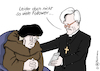 Cartoon: Luther-Follower (small) by Pfohlmann tagged karikatur,cartoon,color,farbe,2017,deutschland,luther,reformationsjubiläum,reformation,reformationstag,feiern,jubiläum,besucher,veranstaltungen,bedford,strohm,evangelische,kirche,evangelisch,enttäuschung,teilnehmer,follower,handy,soziale,medien,smartphone,twitter,internet