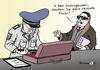 Cartoon: Luxusexport (small) by Pfohlmann tagged karikatur,color,farbe,2012,syrien,eu,europa,außenminister,sanktion,sanktionen,luxus,luxusgüter,waffen,export,exporte,schlicht,gewehr,flinte,einfach,geschäfte,geschäftsmann,kontrolle,ausfuhr