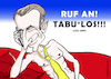 Cartoon: Macron tabulos (small) by Pfohlmann tagged karikatur,cartoon,color,farbe,2019,frankreich,macron,gelbwesten,proteste,demonstrationen,dialog,bürger,bürgermeister,tabu,tabus,tabulos,sinnlos,krawatte,sex,hotline,ruf,an,elite,präsident,sozialpolitik,vermögenssteuer,bürgerdialog