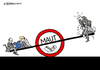 Cartoon: Mautwippe (small) by Pfohlmann tagged karikatur,cartoon,color,farbe,2014,deutschland,csu,seehofer,dobrindt,maut,wippe,schild,autobahnmaut,cdu,union,schäuble,kritik,merkel,eu,recht,ausländer,vignette,pickerl,verkehrsminister,verkehrspolitik,straßengebühr