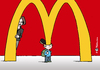 Cartoon: Mc Schülerbildung (small) by Pfohlmann tagged karikatur,cartoon,color,farbe,2013,deutschland,verbraucherschutz,aigner,schüler,schulen,mc,donalds,fastfood,junkfood,ernährung,gesundheit,aufklärung,kampagne,initiative,verbraucherschutzministerin,gehirnwäsche,nahrungsmittelindustrie