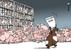 Cartoon: Mehr Meerschweinschutz (small) by Pfohlmann tagged karikatur,cartoon,color,farbe,2014,deutschland,tierschutz,tierschutzgesetz,haustiere,gebrauchsanleitung,verkauf,nutztiere,schweine,ferkel,hühner,massentierhaltung,tierquälerei,käfighaltung,meerschweinchen,hamster