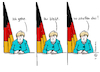 Cartoon: Merkel geht (small) by Pfohlmann tagged btw21,bundestagswahl,merkel,bundeskanzlerin,wir,schaffen,das,zitat