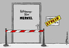 Cartoon: Merkelstreik (small) by Pfohlmann tagged karikatur,cartoon,2015,color,farbe,deutschland,lokführer,merkel,nsa,affäre,bahn,deutsche,streik,gewerkschaft,lokführergewerkschaft,gdl,bnd,aufklärung,bundeskanzlerin