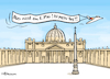 Cartoon: Merz über Rom (small) by Pfohlmann tagged merz,kanzler,bundeskanzler,wahl,papst,konklave,vatikan,kirche,christentum,show,event,ego,aufmerksamkeit,veranstaltung,cdu,union,bundesregierung,kanzlerwahl,groko,spd,koalition,bundestag,termin