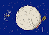 Cartoon: Mondklatsche (small) by Pfohlmann tagged mond,weltall,artemis,mondmission,astronauten,menschheit,technologie,fliegenklatsche,schädlingsbekämpfung,nasa,rakete,kapsel,orion,forschung,neugier,invasion