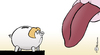 Cartoon: Nein danke (small) by Pfohlmann tagged merkel sparschwein zunge protest sparen einsparungen haushalt schuldenbremse sparkpaket bundeskanzlerin deutschland cdu widerstand