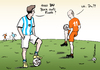 Cartoon: Null Bock auf Finale (small) by Pfohlmann tagged karikatur,cartoon,color,farbe,2014,welt,global,weltmeisterschaft,fußball,fußballweltmeisterschaft,brasilien,deutschland,holland,niederlande,argentinien,messi,robben,bock,lust,keine,halbfinale,finale,debakel,sieben,eins,finaleinzug,nationalmannschaft