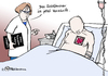 Cartoon: Organtransparenz (small) by Pfohlmann tagged karikatur,color,farbe,2012,deutschland,transplantation,organtransplantation,organspende,medizin,skandal,transparenz,kommission,ärztekammer,gesetz,gesetzesänderung,herz,sichtfenster,fenster,patient,warteliste,arzt,ärztin,gesundheit,gesundheitspolitik