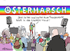 Cartoon: Ostermarsch links (small) by Pfohlmann tagged ostermarsch,friedensbewegung,ostern,frieden,pazifismus,demonstration,ukraine,krieg,russland,verhandlungen,protest,waffenstillstand,links,rechts,rechtsoffen,querfront,linke,rechtsextremismus,bündnis,transparente,abgrenzung,dilemma