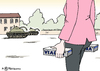 Cartoon: Panzer-Viagra (small) by Pfohlmann tagged karikatur,cartoon,color,farbe,2014,deutschland,bundeswehr,von,der,leyen,verteidigungsministerin,mängelliste,viagra,potenzmittel,impotenz,panzer,ausstattung,zustand,armee,rüstung,mangel,waffen,beschaffung,ausrüstung,bericht