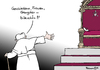 Cartoon: Papststuhl frei (small) by Pfohlmann tagged karikatur,cartoon,color,farbe,2013,papst,rücktritt,benedikt,xvi,stuhl,heiliger,frauen,geschiedene,gangster,reform,reformen,kirche,katholizismus,katholisch,katholiken,vatikan,ratzinger