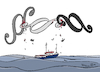 Cartoon: Rechtskonflikt Seerettung (small) by Pfohlmann tagged 2019,seenotrettung,flüchtlinge,sea,watch,rackete,rechtskonflikt,recht,paragrafen,paragraphen,mittelmeer,lebensrettung,anklage,gerichtsverfahren,anzeige,ngo,seerecht,migration