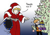 Cartoon: Rettungspakete (small) by Pfohlmann tagged merkel,bundeskanzlerin,deutschland,weihnachten,bescherung,pakete,päckchen,geschenke,weihnachtsmann,weihnachtsfrau,rettungspakete,euro,eu,europa,währungskrise,schulden,schuldenkrise