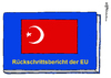 Cartoon: Rückschrittsbericht (small) by Pfohlmann tagged karikatur,cartoon,2015,color,farbe,eu,europa,türkei,fortschrittsbericht,rückschrittsbericht,rückschritte,beitritt,beitrittsverhandlungen,mitgliedschaft,menschenrechte,justik,pressefreiheit,flagge,fahne