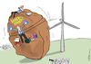 Cartoon: RWE-Widerstand (small) by Pfohlmann tagged karikatur,cartoon,color,farbe,2018,deutschland,rwe,widerstand,hambacher,forst,kohle,braunkohle,kohleverstromung,energiewende,aktivisten,besetzung,baumhäuser,umwelt,co2,klimawandel,nrw,räumung,polizei,energiekonzern,festhalten,festketten