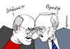 Cartoon: Schäuxit - Gyxit (small) by Pfohlmann tagged karikatur,cartoon,2015,color,farbe,deutschland,griechenland,gysi,schäuble,abstimmung,bundestag,linke,eu,einigung,kompromiss,reformliste,reformvorschläge,zustimmung,geldgeber,pleite,zahlungsunfähigkeit,staatspleite,reformen,schuldenkrise,europa,kredite,hil