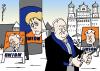 Cartoon: Schreiber in Augsburg (small) by Pfohlmann tagged schreiber,augsburg,waffenlobbyist,cdu,spendenskandal,spendenaffäre,kohl,schäuble,merkel,seehofer,kanada