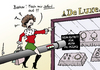 Cartoon: Shoppingstopp (small) by Pfohlmann tagged karikatur,color,farbe,2012,syrien,assad,ehefrau,gattin,asma,al,eu,europa,paris,london,boykott,sanktion,shoppen,shopping,einkaufen,einkauf,luxus,geschäfte,designer,läden,panzer