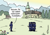 Cartoon: Sieben Einzeltäter (small) by Pfohlmann tagged karikatur,cartoon,2015,color,farbe,deutschland,global,g7,gipfel,gipfeltreffen,schloss,elmau,bayern,bereitschaftspolizei,polizei,sicherheitsvorkehrungen,vorbereitungen,einzeltäter,irrational,sieben,gewalt,demos,proteste