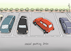 Cartoon: social parking (small) by Pfohlmann tagged 2020,welt,global,deutschland,autofahrer,social,distancing,parking,parkplatz,auto,abstand,corona,coronavirus,pandemie,distanz,asozial,sozial,rücksicht,ansteckung