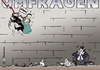 Cartoon: Umfragetief -2- (small) by Pfohlmann tagged karikatur,color,farbe,2012,deutschland,umfrage,umfragen,linke,linkspartei,lötzsch,ernst,partei,krise,parteikrise,beliebtheit,wähler,wählerumfrage,duo,spitzenduo,führungsduo,doppelspitze,fdp,rösler,tief,kurve,diagramm,keller,loch