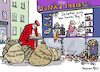 Cartoon: Ungenutzte Corona-Hilfen (small) by Pfohlmann tagged corona,pandemie,verfassungsgericht,gastronomie,coronahilfen,finanzen,urteil,klima,ampel,klimaschutz,imbiss,geld