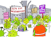 Cartoon: Viren-Demo (small) by Pfohlmann tagged corona,coronavirus,pandemie,demo,demonstration,querdenken,querdenker,demokratie,protest,überstunden,mutation,mutante,delta,omikron,alpha,impfen,impfpflicht,impfung,impfkampagne,gesundheit,krankheit,politik