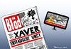 Cartoon: Xaver enttäuscht (small) by Pfohlmann tagged karikatur,cartoon,color,farbe,2013,deutschland,orkan,sturm,xaver,katastrophe,medien,bildzeitung,bild,blöd,boulevard,boulevardmedien,tv,fernsehen,hype,enttäuscht,enttäuschung,sturmflut,hochwasser,norddeutschland