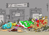 Cartoon: Zur Goldenen 19 (small) by Pfohlmann tagged mehrwertsteuer,mehrwertsteuersatz,steuersatz,lebensmittel,nahrung,essen,gastronomie,restaurant,wirtschaft,gaststätte,togo,convenience,müll,verpackungen,abfall,sieben,neunzehn,prozent,corona,pandemie,wirte,wirtshaus,gastwirtschaft,haushalt