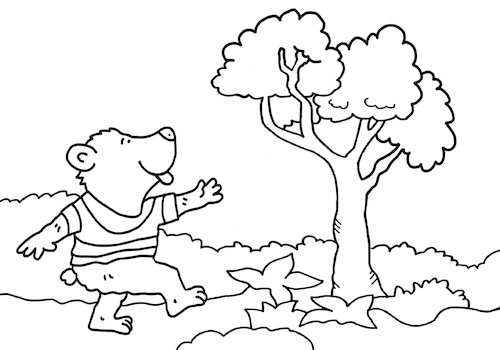 Cartoon: ausmalbild bär (medium) by sabine voigt tagged ausmalbild,bär,ausmalen,tier,dschungel,schule,kindergarten