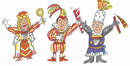 Cartoon: Karneval (medium) by sabine voigt tagged karneval,köln,kölsch,dreigestin,rhein