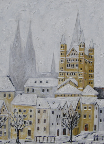 Cartoon: köln Dom (medium) by sabine voigt tagged köln,dom,historie,geschichte