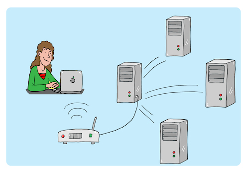 Cartoon: Server Internet (medium) by sabine voigt tagged computer,internet,serverfarm,server,energie,backup,klimawandel,biodiversität,energieverbrauch,crypto,jugendbuch,bitcoin,umwelt