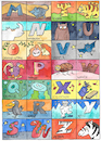 Cartoon: Alphabet Buchstaben (small) by sabine voigt tagged alphabet,buchstaben,kinder,rätsel,kindergarten,grundschule,tiere,spiel