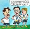 Cartoon: Ballack und Prinz (small) by sabine voigt tagged fussball,sport,frauen,ballack