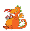 Cartoon: drache saurier (small) by sabine voigt tagged drache,saurier,zaubere,märchen,pilze,geschichte,ritter,ungeheuer