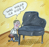 Cartoon: klavier konzert (small) by sabine voigt tagged konzert,musik,klavier,auftritt